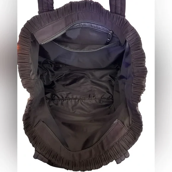 Victoria's Secret Black Crinkle Tote (Discontinued - 2016) - MSRP $89 - Picture 6 of 6